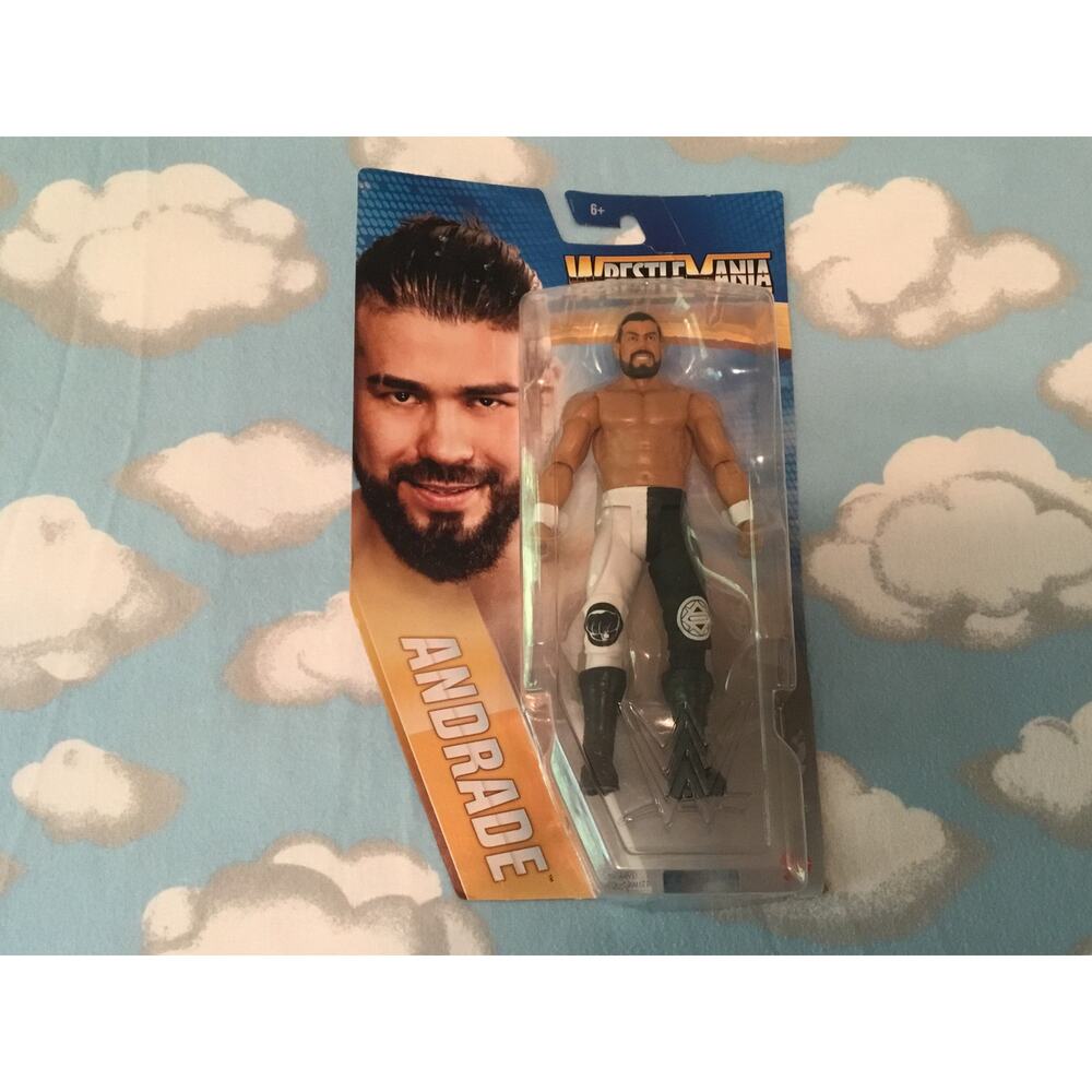 Andrade Wrestler Wrestle Mania Mattel Action Figure New in Pkg